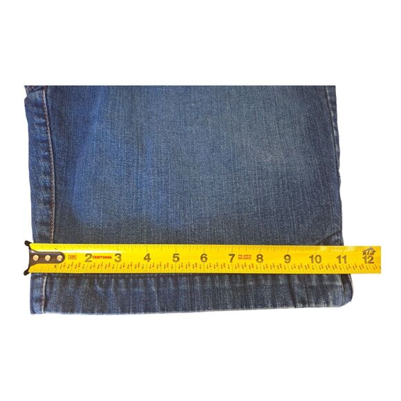 Vintage Y2K Faded Glory Denim Shorts Size 10 Modest Length Cotton Blue Jean - Picture 15 of 15
